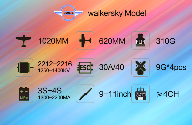 JWRC-Walkersky-1020mm-Spannweite-Balsa-Holz-RC-Flugzeug-Trainer-KIT-1902208-1